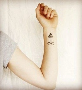 Cute hand Harry Potter tattoo