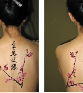 Japanese blossom tattoo chinese style tattoo
