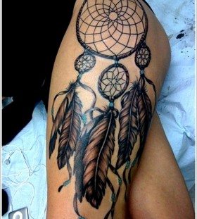 Native American dreamcatcher tattoo