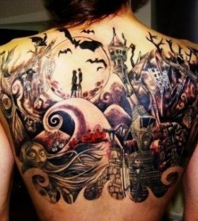 Amazing jack skellington tattoo