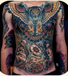 Awesome body tattoo by W. T. Norbert
