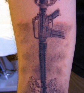 Awesome military tattoo by Xavier Garcia Boix