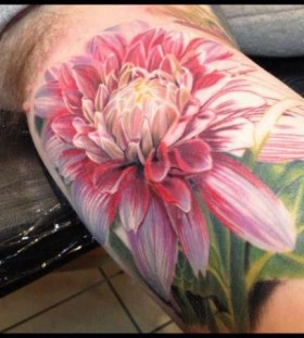 Beautiful flower tattoo by Phil Garcia
