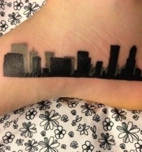 Black leg's town tattoo