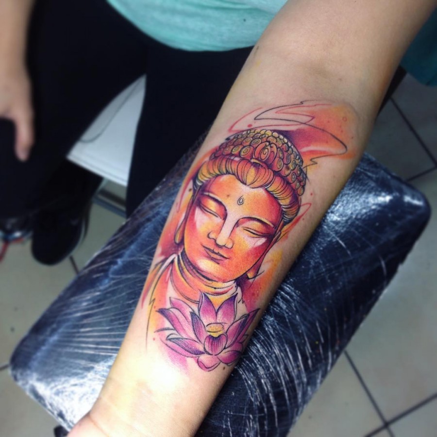 buddha-watercolor-tattoo