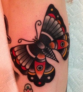 Butterfly tattoo by Nick Oaks