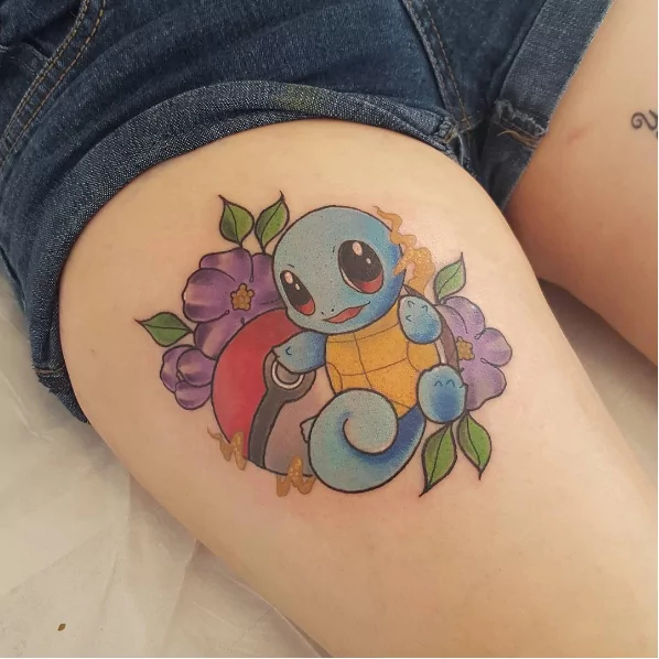 chilling-squirtle-pokemon-tattoo