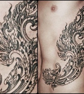 Cool dragon tattoo by Pepe Vicio
