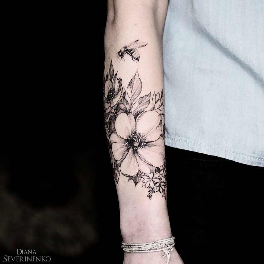 Diana Severinenko Nature Tattoos
