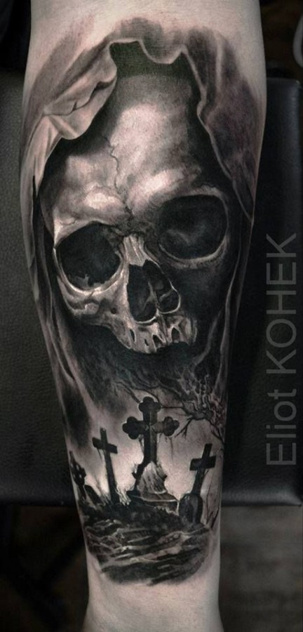 eliot-kohek-skull-tattoo