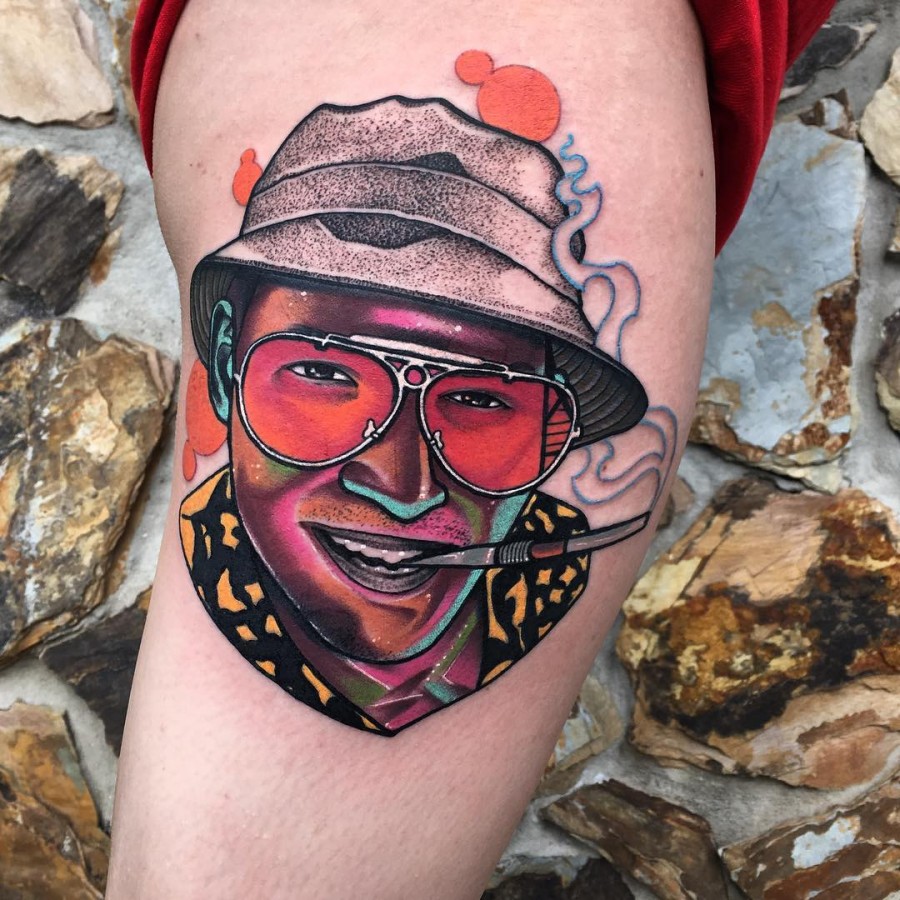 fear and loathing tattoo by littleandytattoo