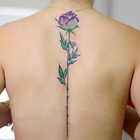 flower tattoo by inktracetattoo