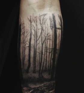 Forest tattoo by David Allen