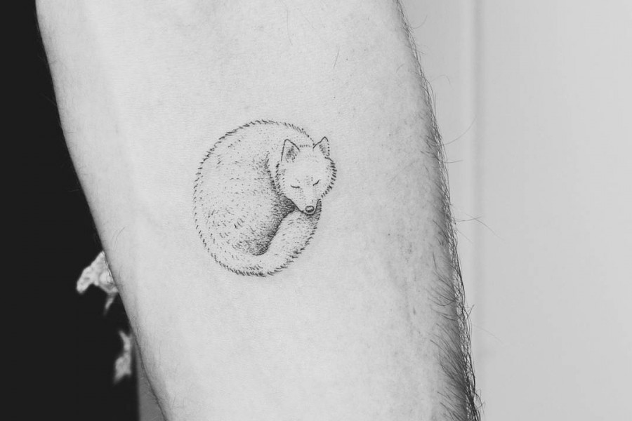 fox tattoo by jasper andres