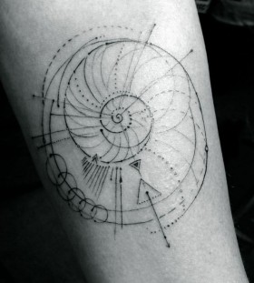 Geometric tattoo by Dr Woo