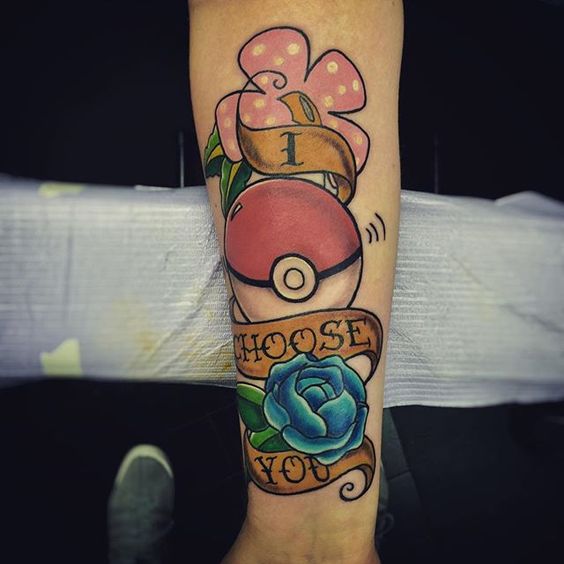 I choose you Pokemon tattoo