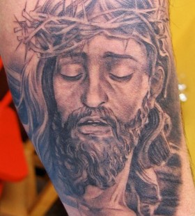 Jesus tattoo by Xavier Garcia Boix