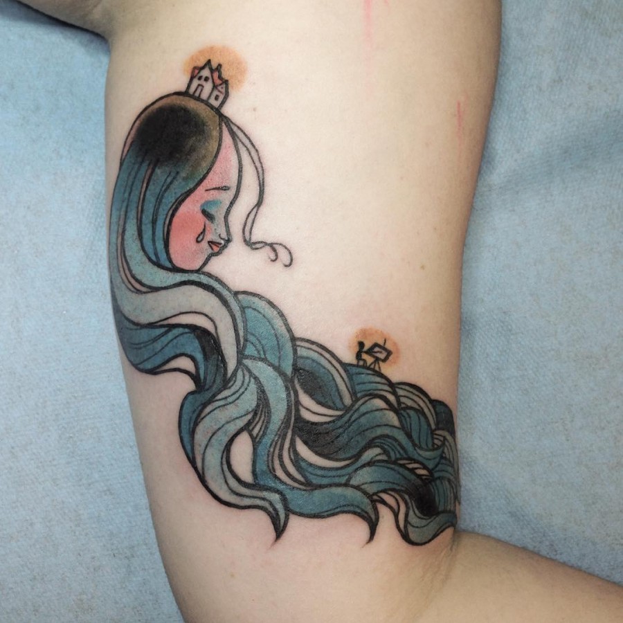 ocean tattoo by nicoz_balboa