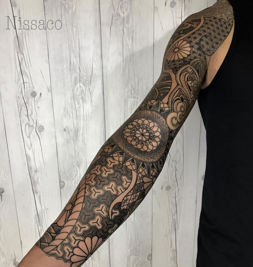 Mandala Sleeve Tattoos