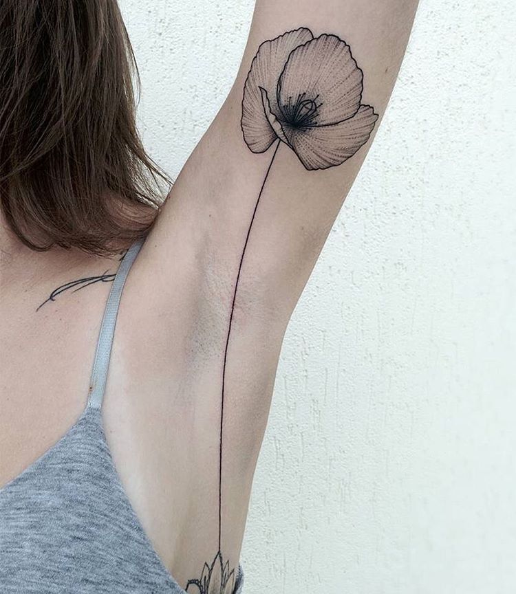 poppy tattoo by michele volpi