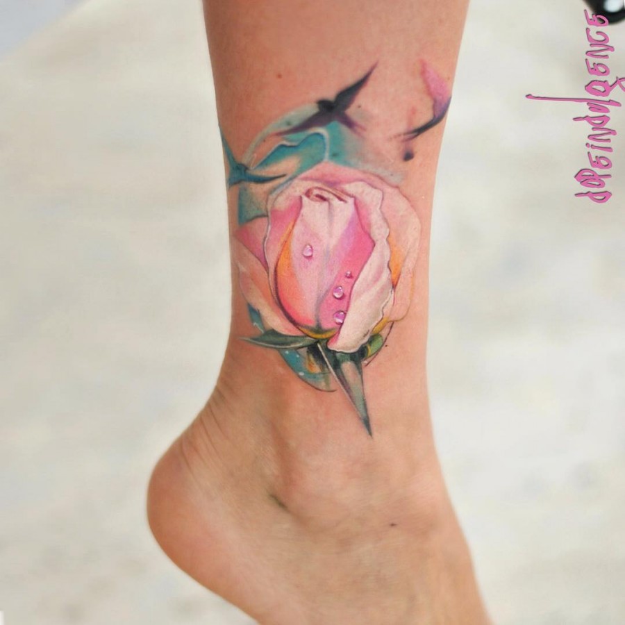 Sensational Watercolor Flower Tattoos Page Of Tattoomagz