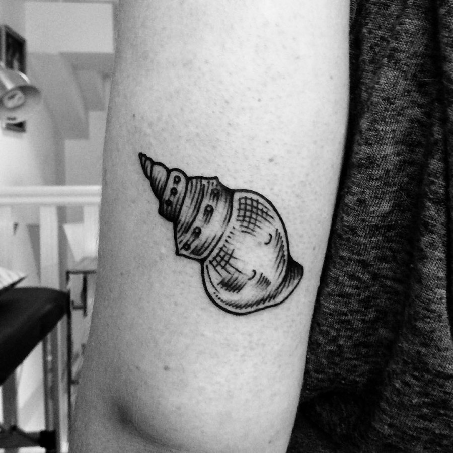 shell tattoo by armelle stb