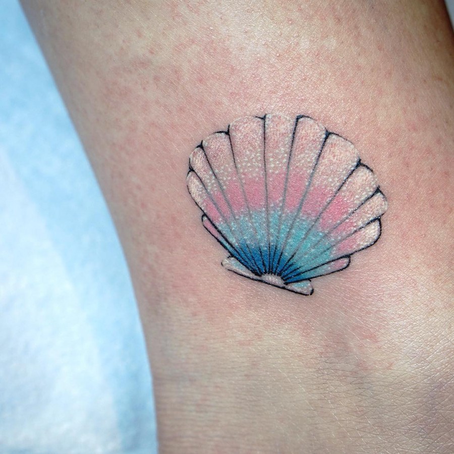 shell tattoo by jimmy butcher