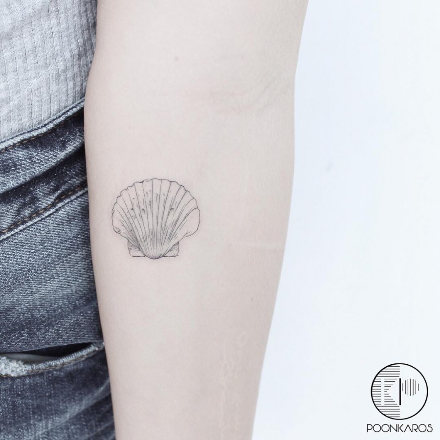shell tattoo by karry ka ying poon