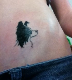 Small looking dog's tattoo