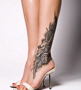 Sweet ankle tattoo design