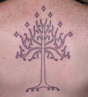 White tree of gondor tattoo