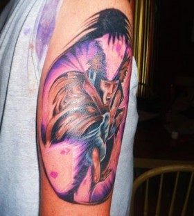 X-men gambit arm tattoo