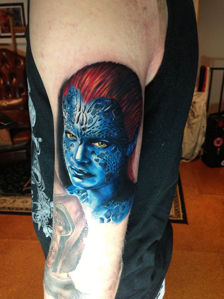 X-men mystique arm tattoo