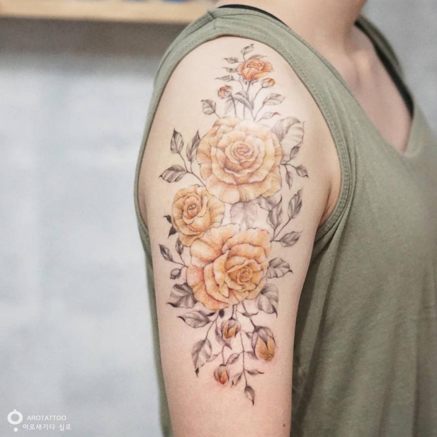 105 Sensational Watercolor Flower Tattoos - TattooMagz