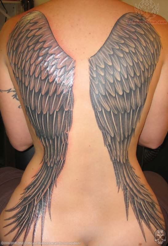 Full Back Tattoo Wings