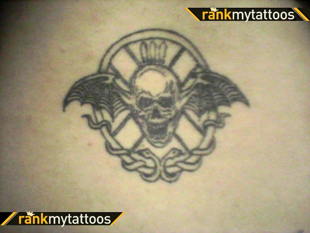 Avenged Sevenfold Thing Winged-Skull Tattoo Photo