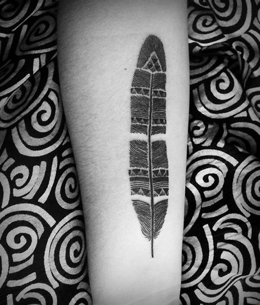 awesome feather tattoo