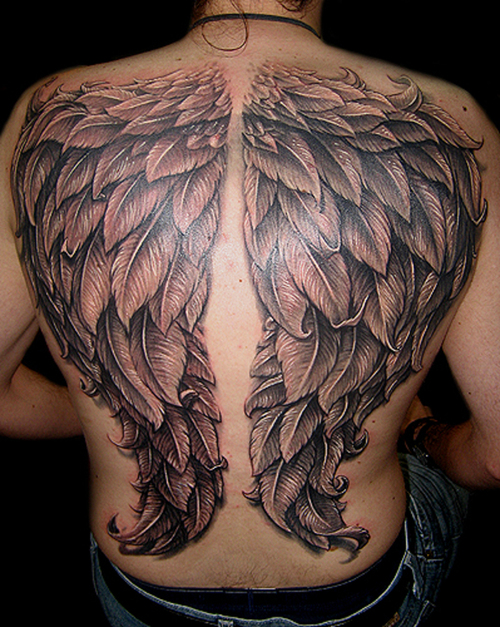 Full Back Tattoo Wings