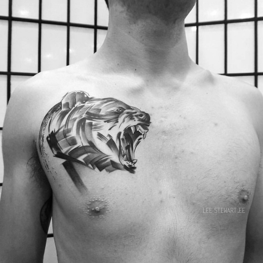 bear-chest-tattoo-by-lee-stewart