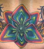 Colorful Groovy Cover Up Tattoos