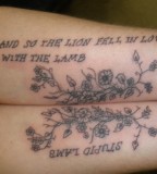 Amazing Love Qoute Tattos on Hands