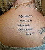 Psalm 37:4 Verses Tattoo