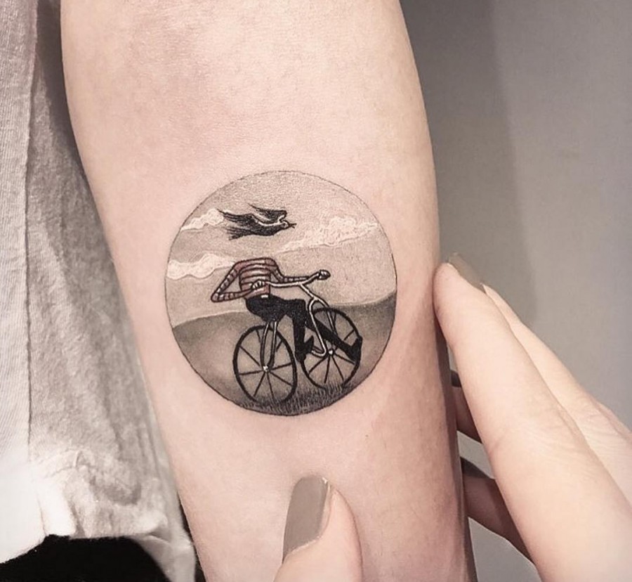 bicycle-circle-tattoo