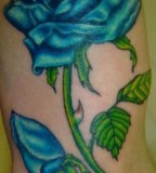 Blue Rose Tattoos Design By Hustler