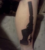 Boondock Saints Symbol Gun Silhouette Tattoo