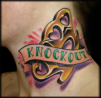 Brass Knuckles Tattoo For Girls