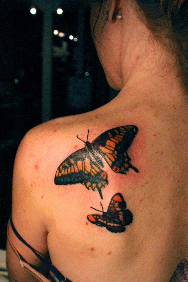 Amazing 3D Butterfly Tattoo Designs