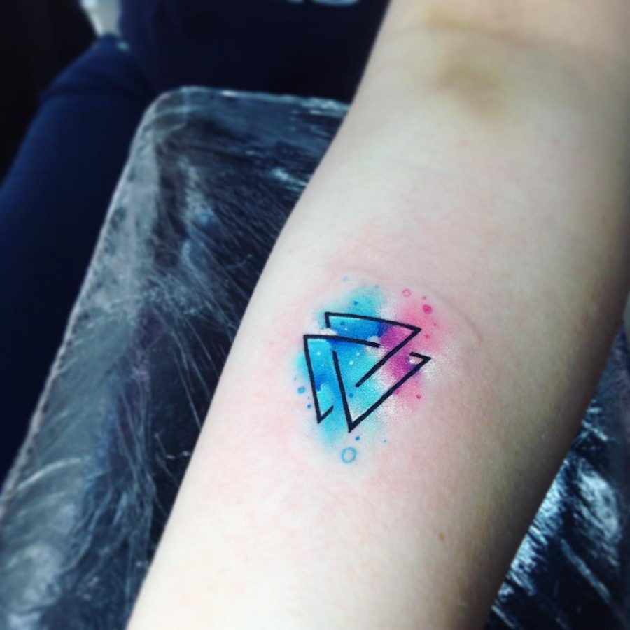 celestial-triangle-watercolor-tattoo
