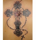 Elegant Cross Tattoos For Women