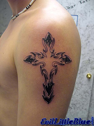 Tattoos Celtic Cross Design On Arm For Men
